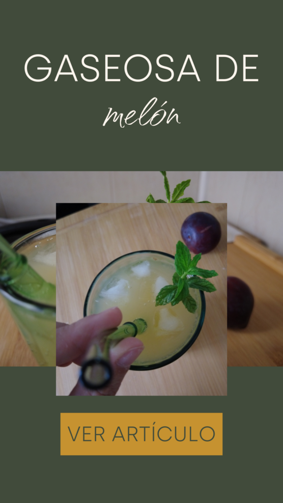 cómo hacer soda de melón